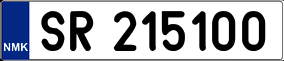 Trailer License Plate